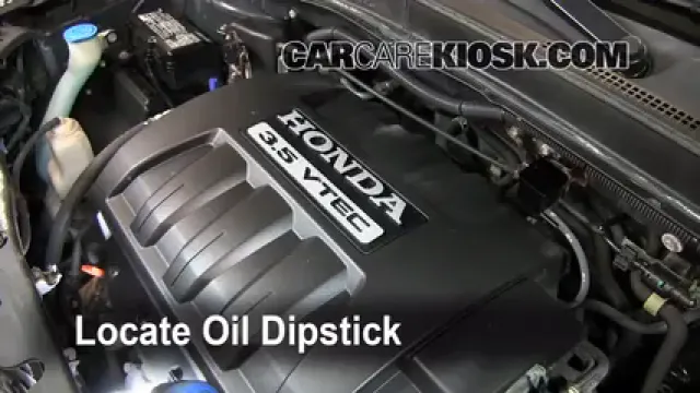 2006 Honda Pilot EX 3.5L V6 Aceite Controlar nivel de aceite